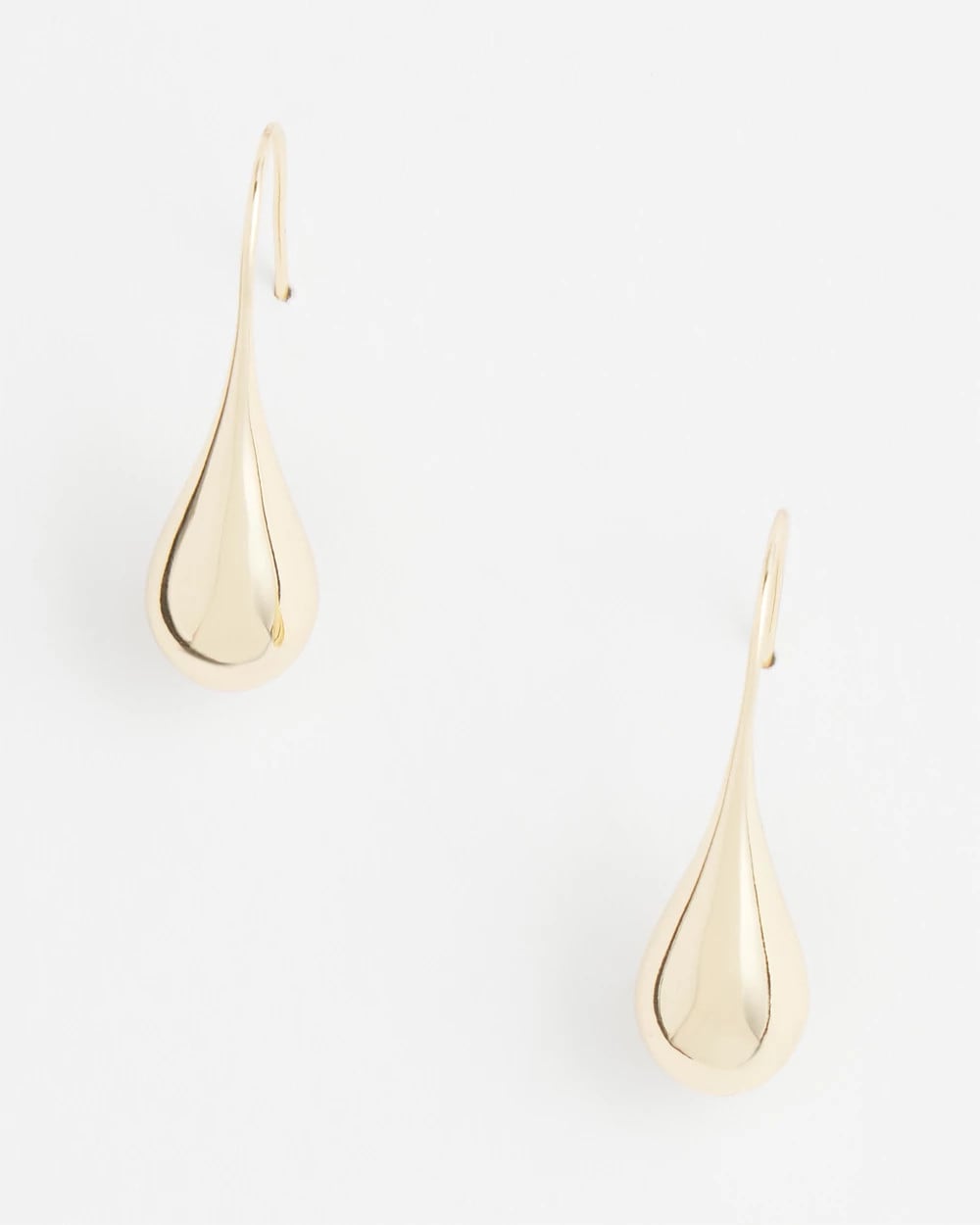 Chico's - No Droop™ Gold Tone Teardrop Threader Earrings