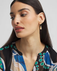 Chico's - No Droop™ Gold Tone Teardrop Threader Earrings