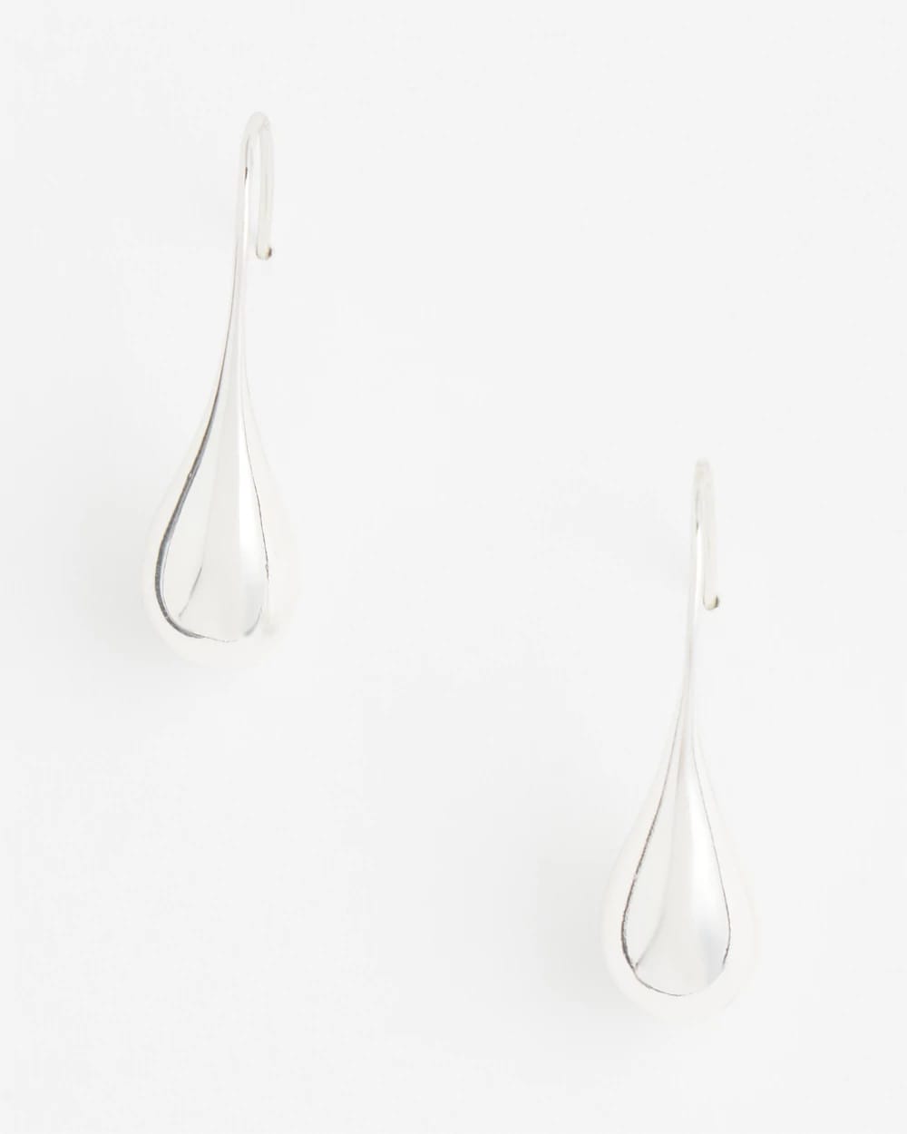Chico's - No Droop™ Silver Tone Teardrop Threader Earrings