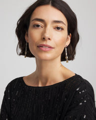Chico's - Mixed Metal Linear Earrings