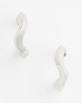 Chico's - Silver Wavy Hoop Earrings