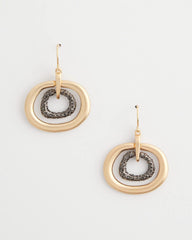Chico's - Pave Mixed Metal Earrings