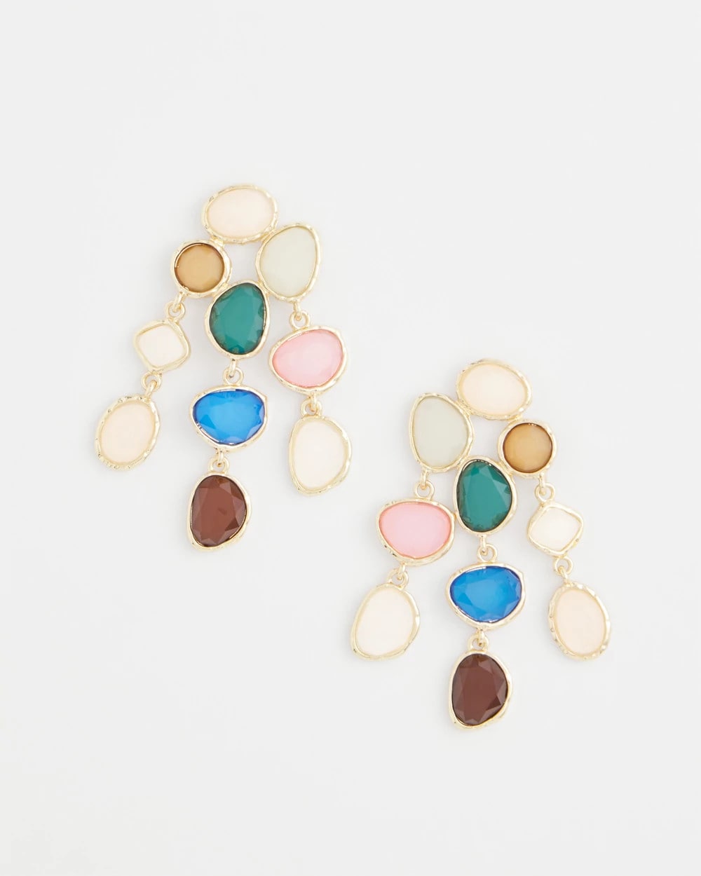Chico's - No Droop® Rainbow Resin Drop Earrings