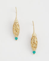 Chico's - Gold Lantern Drop Earrings