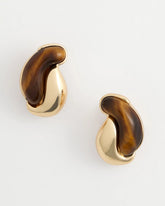 Chico's - Tortoise Marble Clip-On Earrings