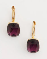 Chico's - Purple Gem Drop Earrings