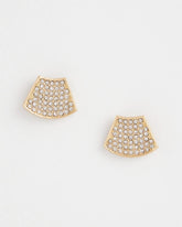 Chico's - Gold Glitz Fan Earrings