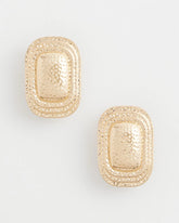 Chico's - No Droop® Goldtone Square Clip-On Earrings