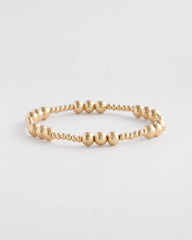 Chico's - Gold-tone Small Bead Stretch Bracelet