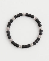 Chico's - Black Barrel Bead Stretch Bracelet