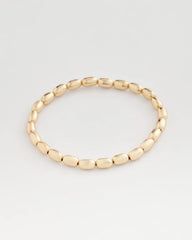 Chico's - Goldtone Oval Beaded Stretch Bracelet