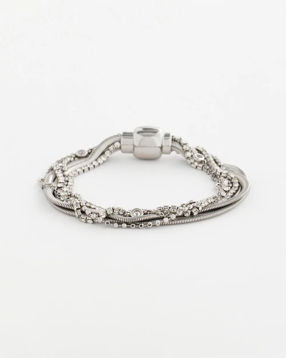 Chico's - Silvertone Multistrand Bracelet