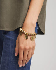Chico's - Coin Charm Stretch Bracelet