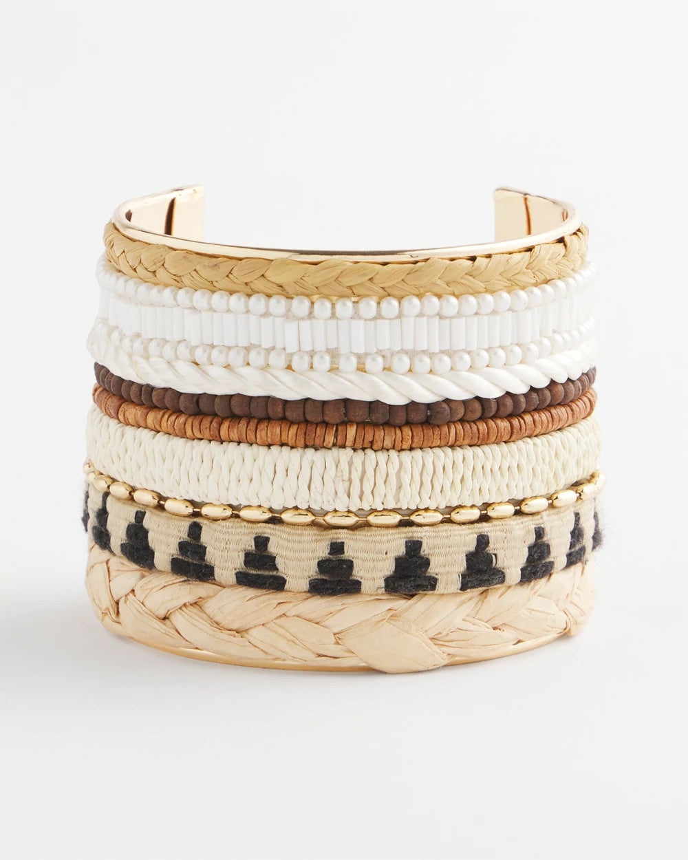 Chico's - Mixed Media Textured Cuff Bracelet