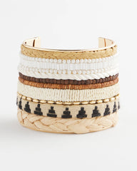 Chico's - Mixed Media Textured Cuff Bracelet