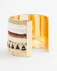 Chico's - Mixed Media Textured Cuff Bracelet