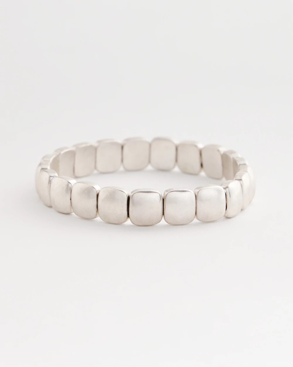 Chico's - Silvertone Stretch Bracelet