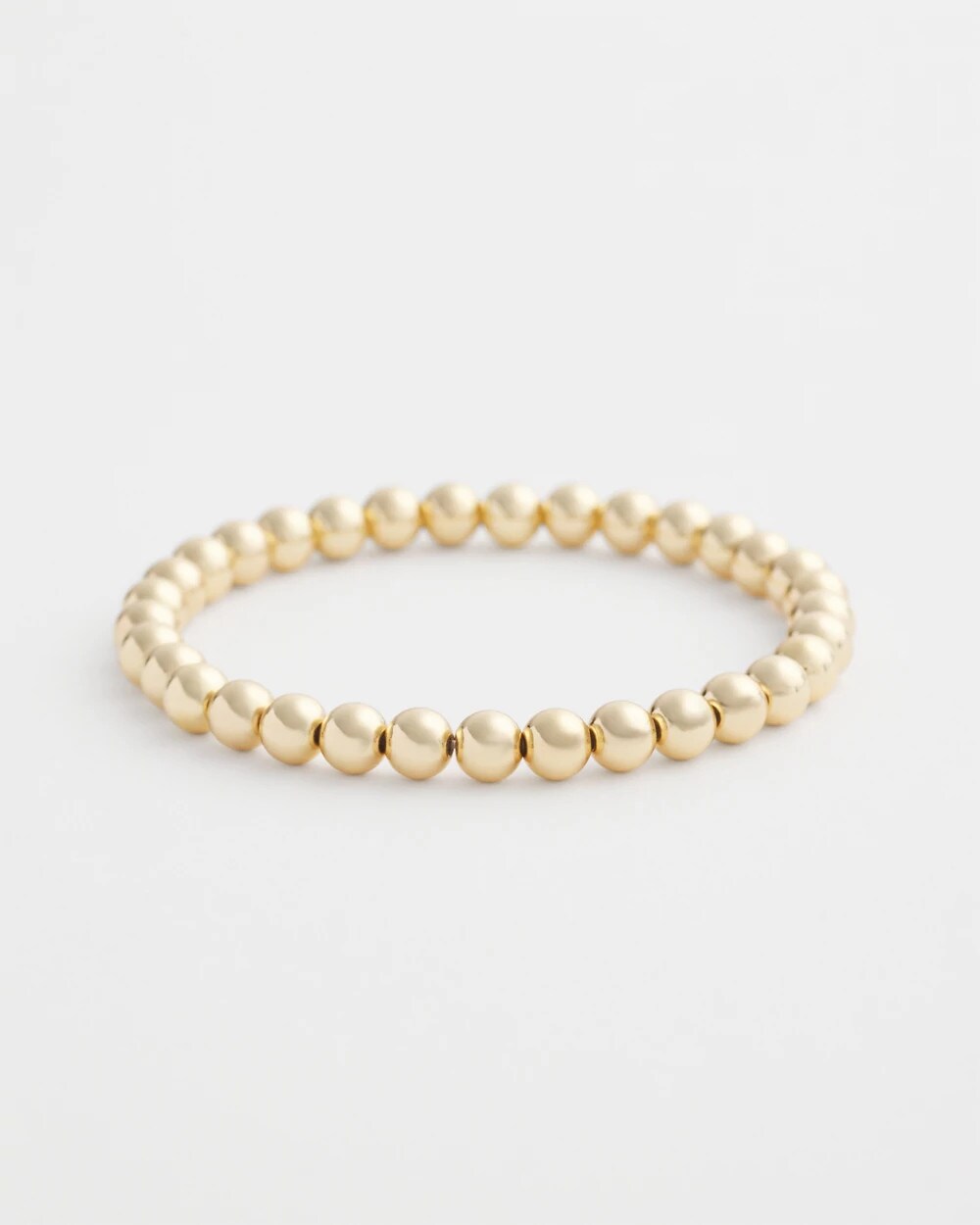 Chico's - Small Beaded Gold Tone Stretch Bracelet