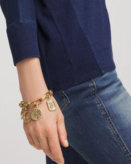 Chico's - Gold Celestial Charm Bracelet