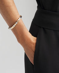 Chico's - Silver & Gold Tone Round Stretch Bracelet