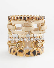 Chico's - Equestrian Horsebit Goldtone Cuff Bracelet