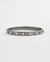 Chico's - Hematite Rhinestone Tone Bangle