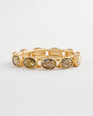 Chico's - Large Faceted Gem Stretch Bracelet