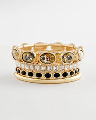 Chico's - Large Faceted Gem Stretch Bracelet
