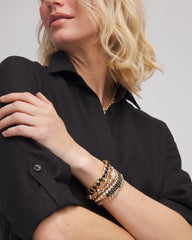 Chico's - Goldtone Stretch Watchband Bracelet