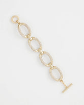 Chico's - Large Pave Link Toggle Bracelet