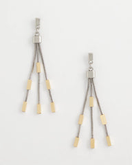 Chico's - Mixed Metal Linear Earrings