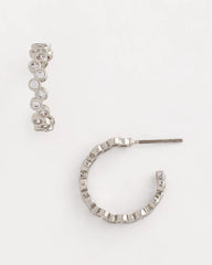 Chico's - No Droop® Silvertone Hoop Earrings