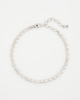 Chico's - Silvertone Bamboo Collar Necklace