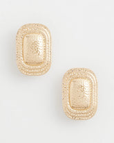 Chico's - No Droop® Goldtone Square Clip-On Earrings