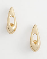 Chico's - Gold Puff Hoop Earrings
