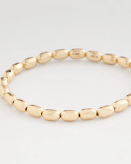 Chico's - Goldtone Oval Beaded Stretch Bracelet