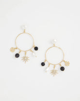 Chico's - Starry Night Charm Hoop Earrings