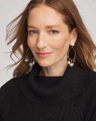 Chico's - Starry Night Charm Hoop Earrings