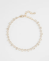 Chico's - Bezel Set Short Goldtone Necklace