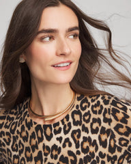 Chico's - Gold Hinge Collar Necklace