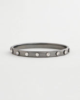 Chico's - Hematite Rhinestone Tone Bangle