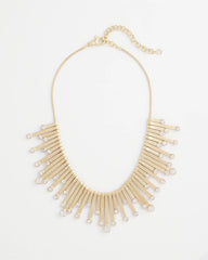Chico's - Chico’s Originals Gold Slice & Gem Bib
