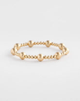 Chico's - Gold-tone Medium Bead Stretch Bracelet