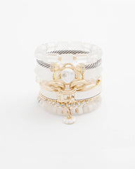 Chico's - Goldtone Stretch Tennis Bracelet