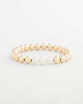 Chico's - Goldtone Bead Stretch Bracelet