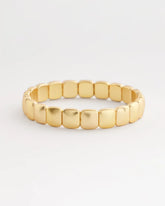 Chico's - Golden Matte Square Stretch Bracelet