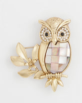 Chico's - Goldtone Owl Brooch