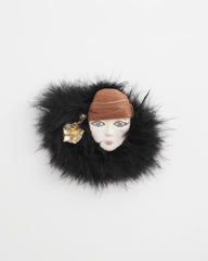 Chico's - Feathered Lady Brooch