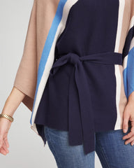 Chico's - Belted Colorblock Poncho