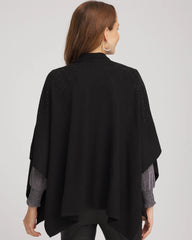 Chico's - Embellished Shawl Collar Ruana